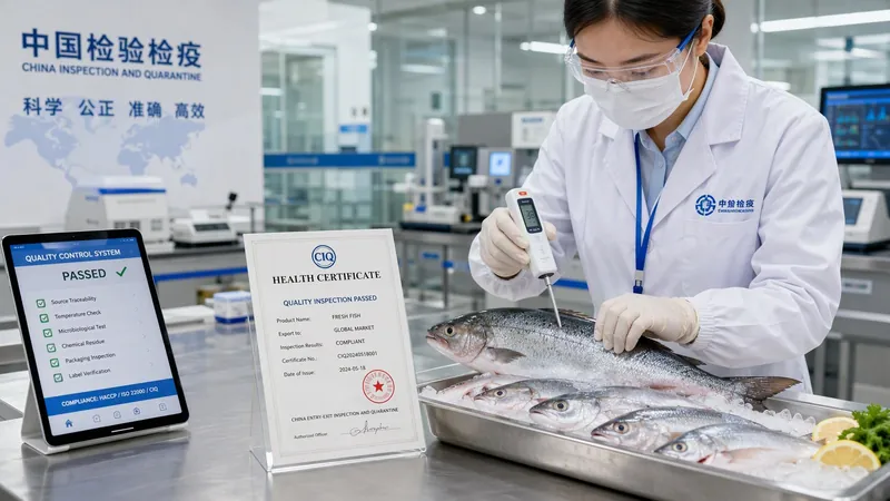 CIQ inspection and quarantine of fresh fish before release